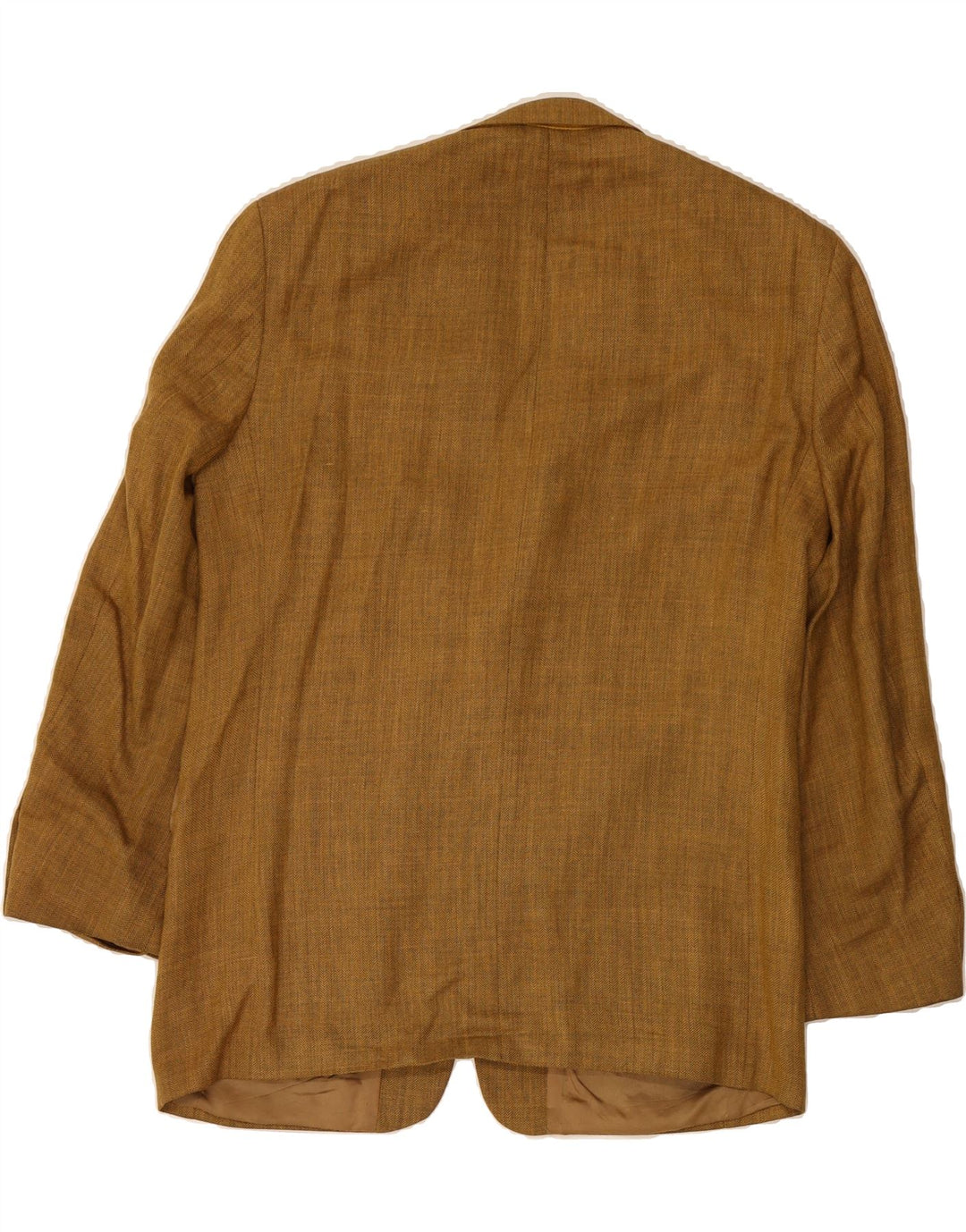 KARTEL Mens 3 Button Blazer Jacket UK 42 XL Brown Herringbone Vintage Kartel and Second-Hand Kartel from Messina Hembry 