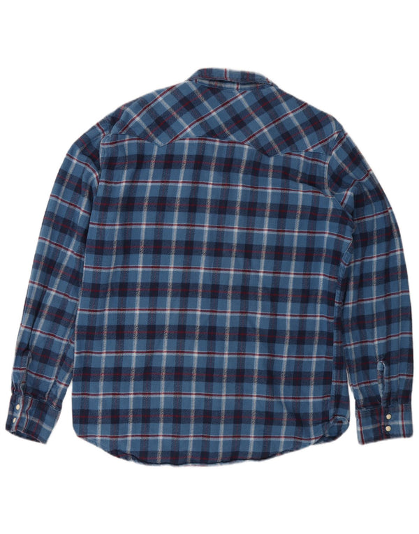Levi's Herren-Flanellhemd, groß, blau kariert