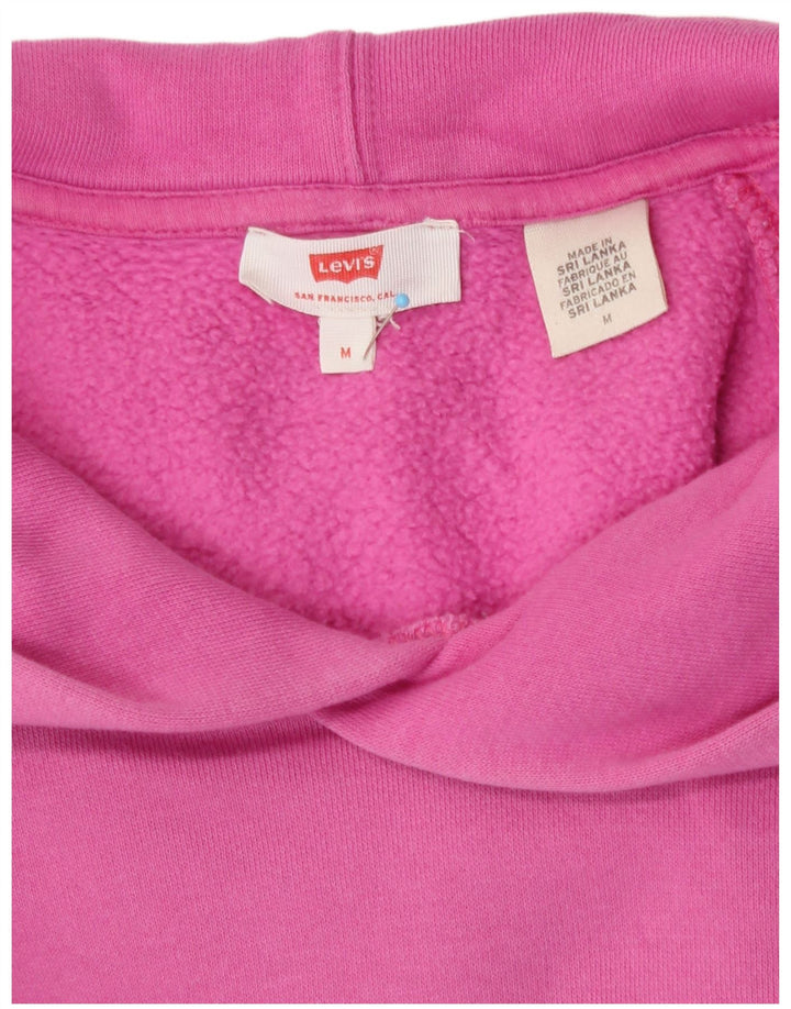 Levi's Graphic Oversized Hoodie Jumper til kvinder UK 14 Medium Pink