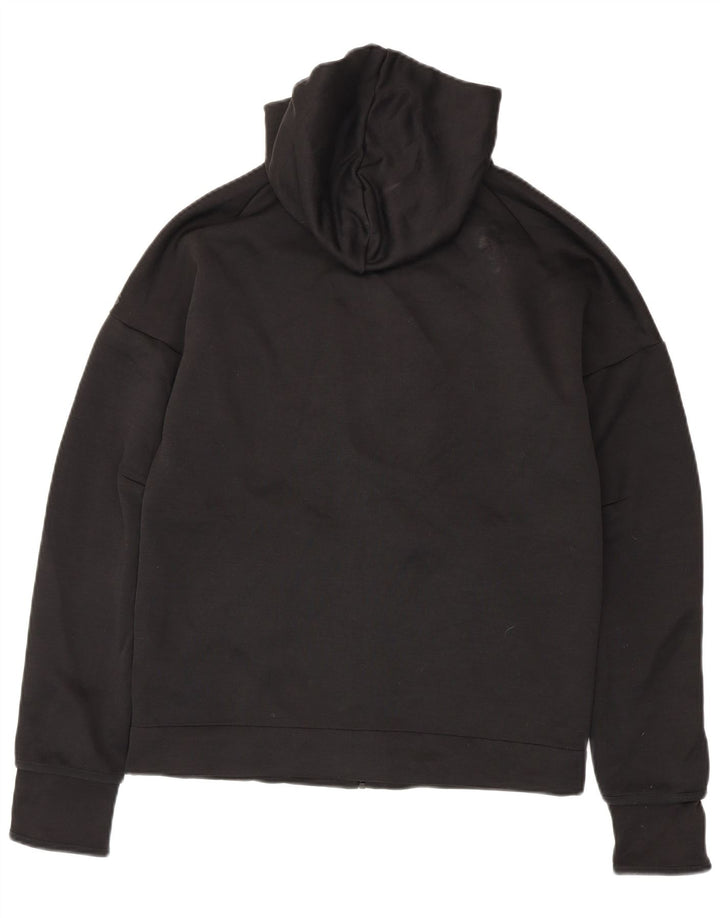 Adidas Mens Zip Hoodie Sweater Medium Black Polyester