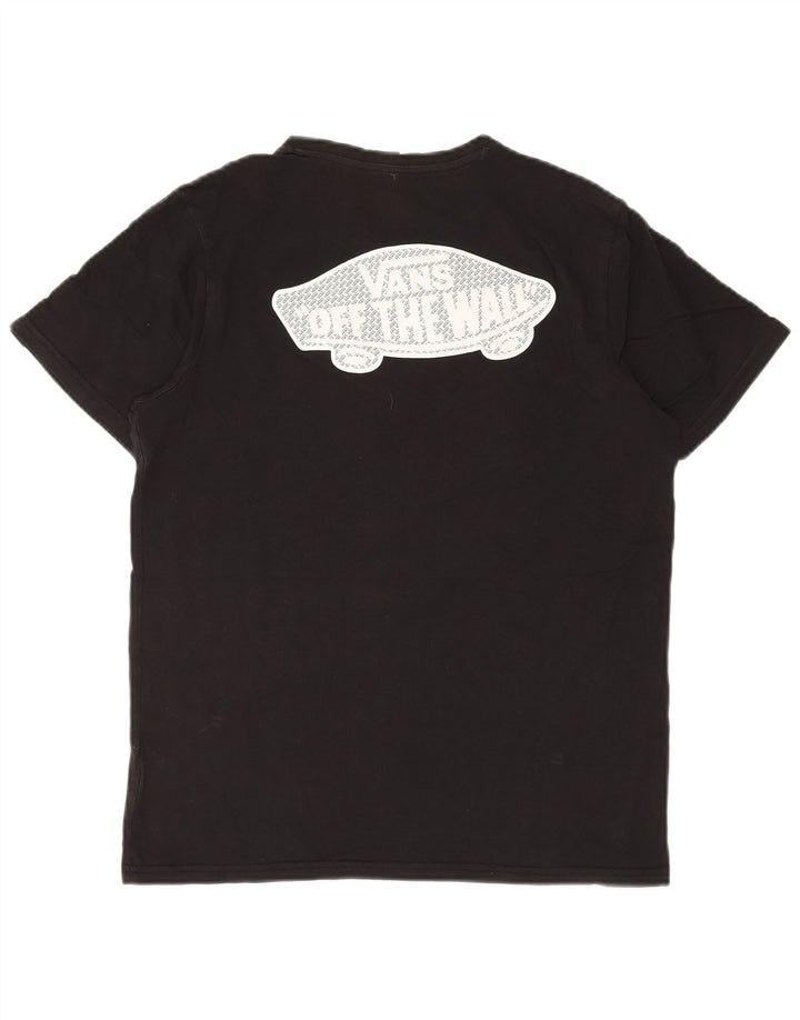 Vans Mens Regular Fit Graphic T-Shirt Top Medium Black Cotton
