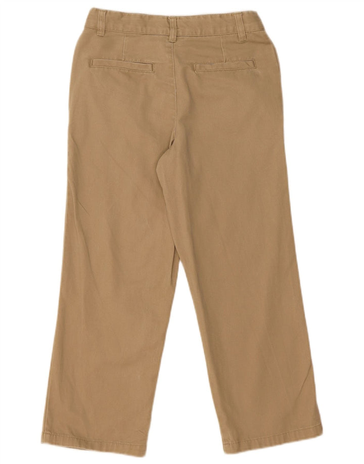 IZOD Womens Regular Capri Trousers US 8 Medium W26 L22 Beige Cotton