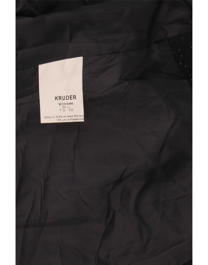 Gilet da uomo Kruder IT 52 Large in poliestere screziato blu navy