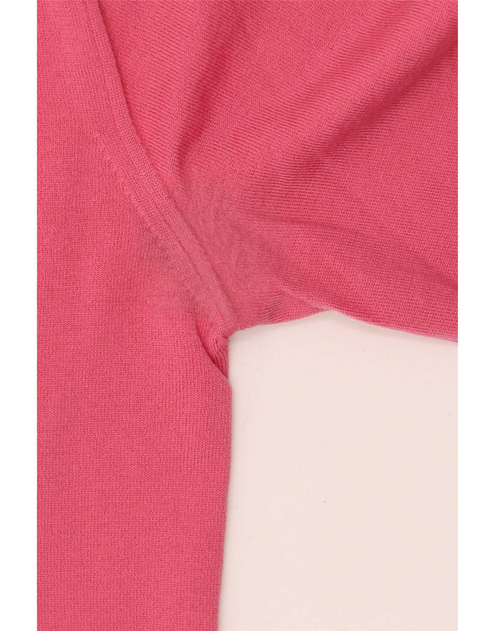 Fred Perry Dame V-hals sweater UK 12 Medium Pink