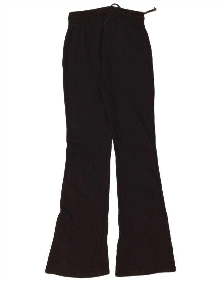 Zara Womens Flare Tracksuit Trousers UK 12 Medium  Black