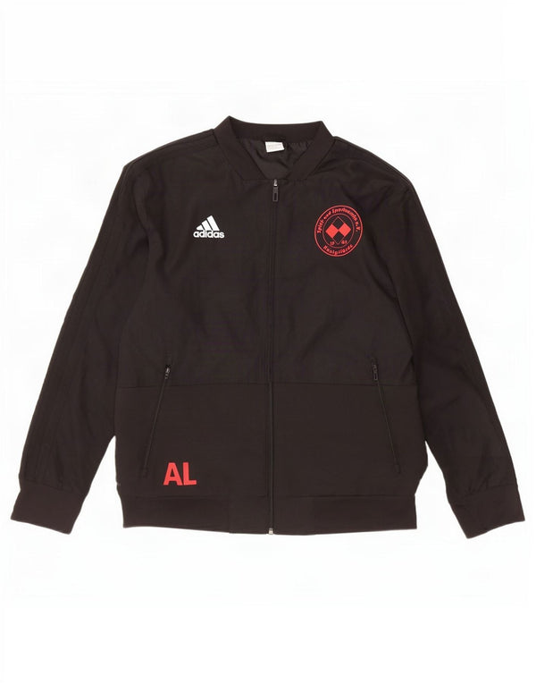 Adidas Hommes Climalite Graphic Survêtement Top Veste Grand Noir Polyester