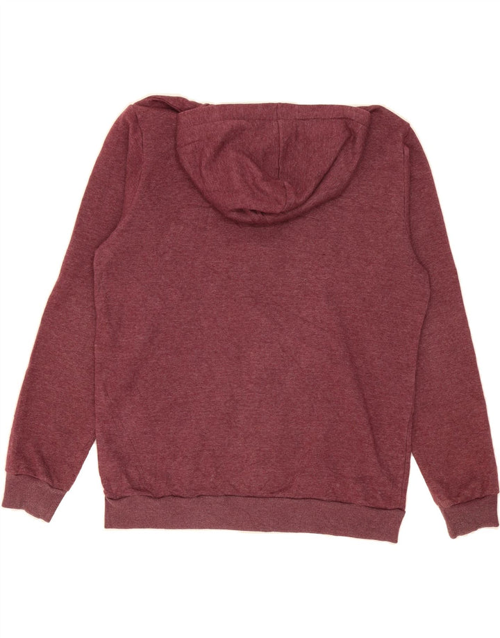 PUMA Mens Zip Hoodie Sweater Large Burgundy Polyester Vintage Puma and Second-Hand Puma from Messina Hembry 