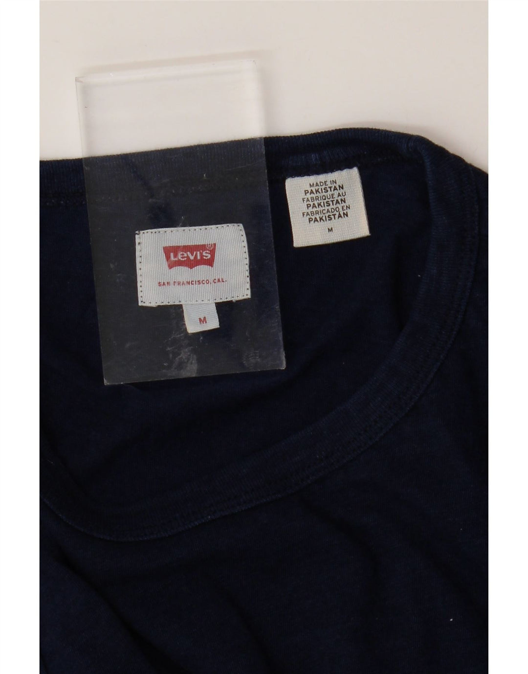 LEVI'S Mens T-Shirt Top Medium Navy Blue