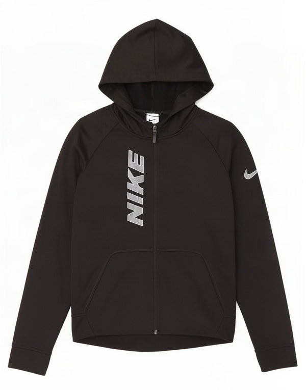 Nike Pull à capuche graphique pour garçon 13-14 ans XL Noir Polyester