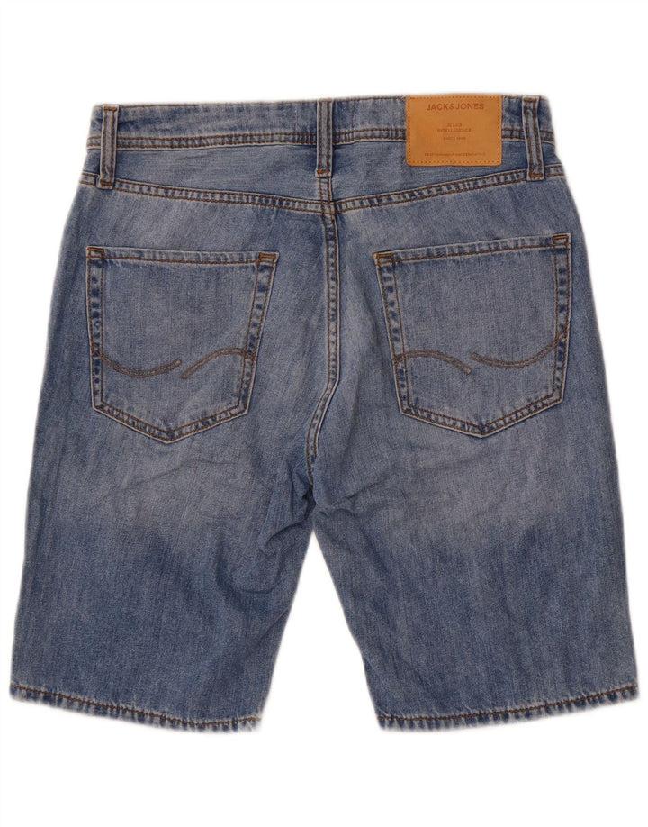 Jack & Jones Mens Regular Denim Shorts Small W29 Blue Cotton