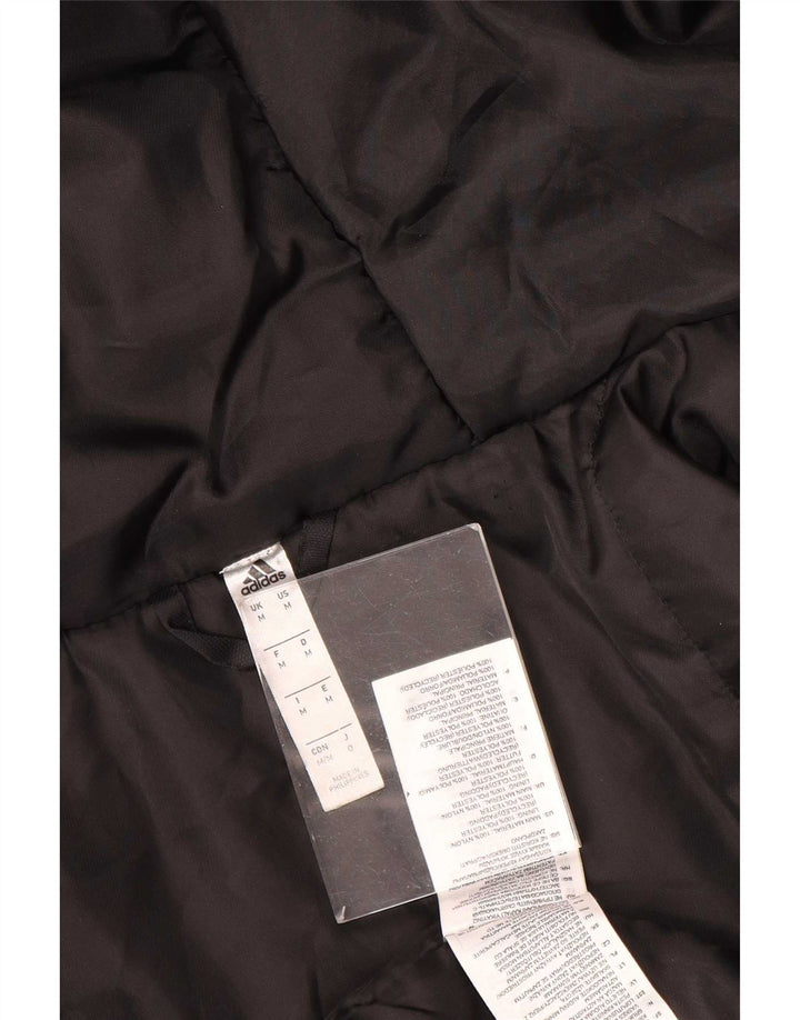 Cappotto imbottito con cappuccio da uomo Adidas UK 38 medio poliestere nero