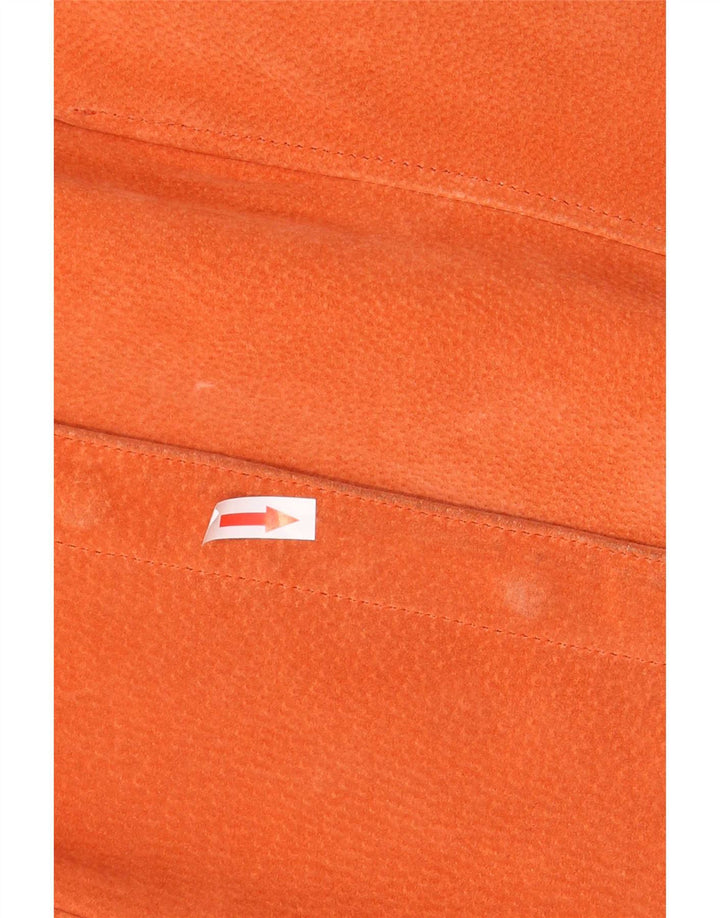 Elements Chaqueta de gamuza para mujer UK 44 Cuero naranja grande