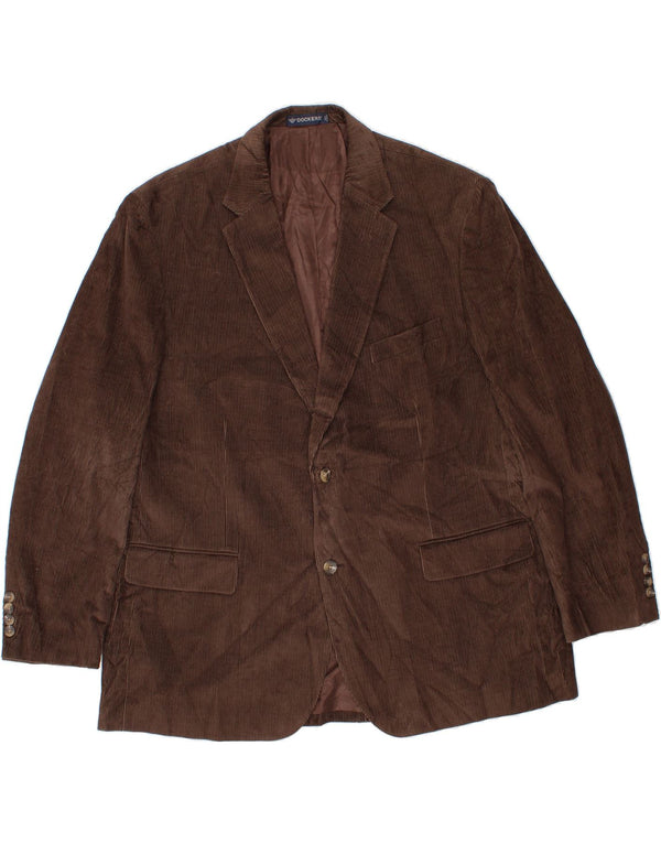 Jaqueta blazer masculina de veludo DOCKERS US 48 4XL algodão marrom