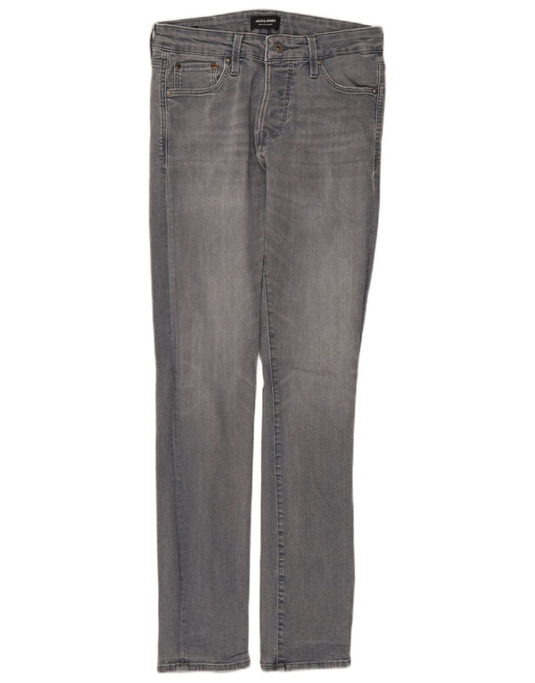 Jack & Jones Vaqueros pitillo para hombre W30 L32 Algodón gris