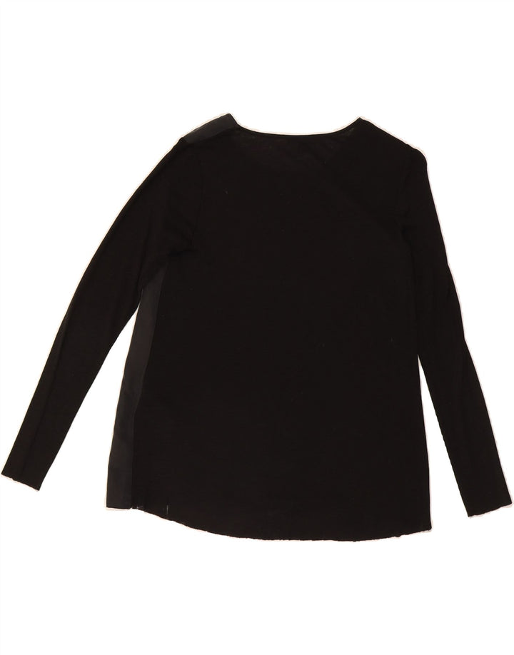 COS Womens Top Long Sleeve EU 34 XS Black Modal Vintage Cos and Second-Hand Cos from Messina Hembry 