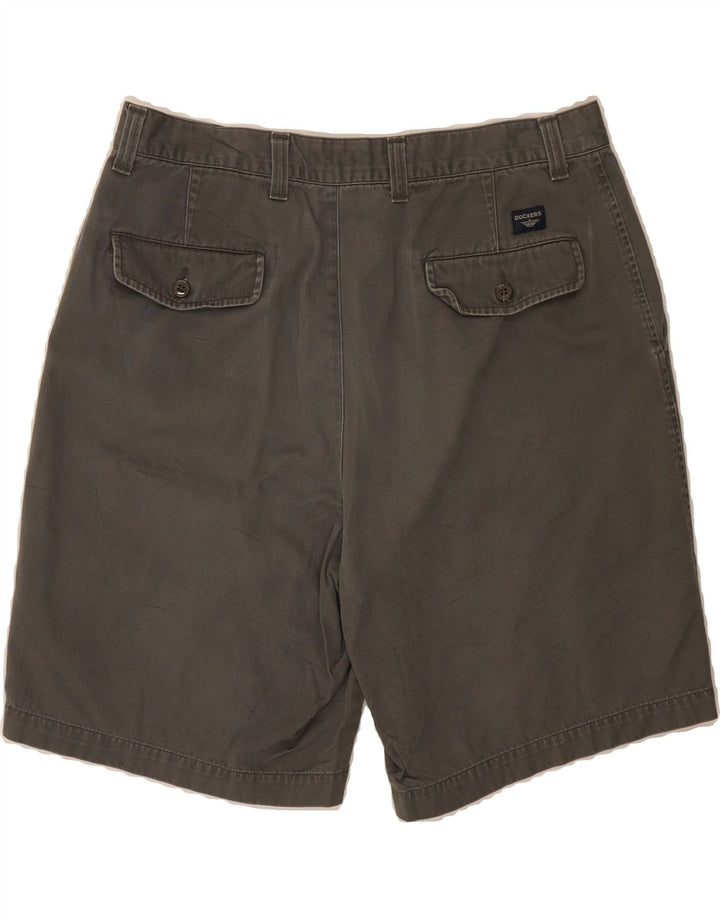 DOCKERS Mens Chino Shorts W34 Large Grey Cotton Vintage Dockers and Second-Hand Dockers from Messina Hembry 