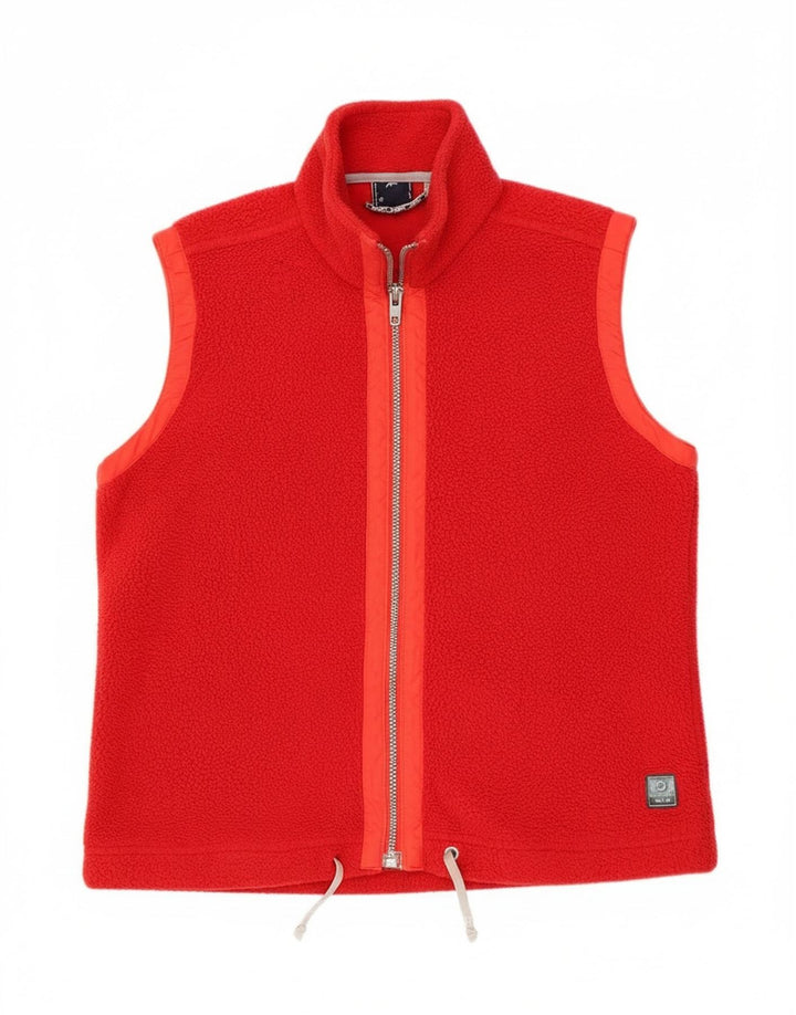 Murphy & Nye Womens Fleece Gilet UK 14 Medium Red Polyester
