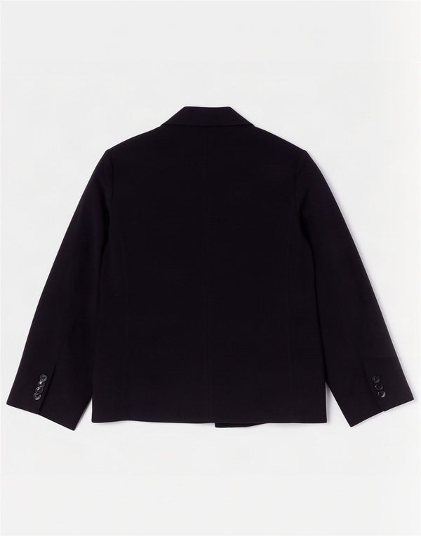 Belfe & Womens Oversized 3/4-ærmet blazerjakke IT 42 Medium Navy Blue