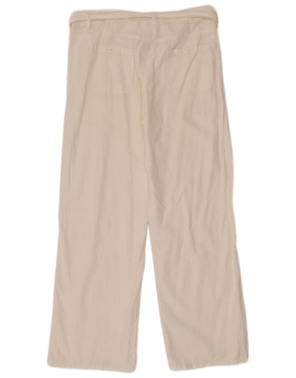 Marks & Spencer Lige fritidsbukser til kvinder UK 14 Large W38 L30 White