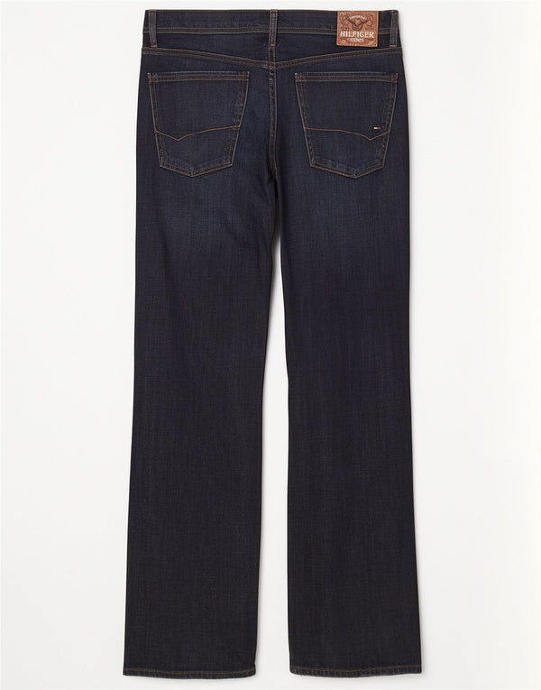 Tommy Hilfiger Mens Woody Comfort egyenes farmer W34 L34 sötétkék