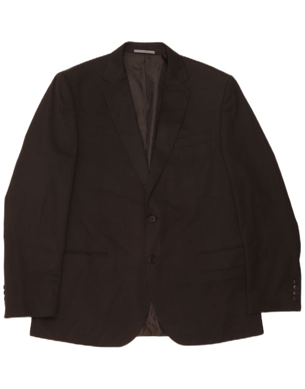 Jachetă pentru bărbați Marks & Spencer cu 2 nasturi, UK 44 XL, poliester negru