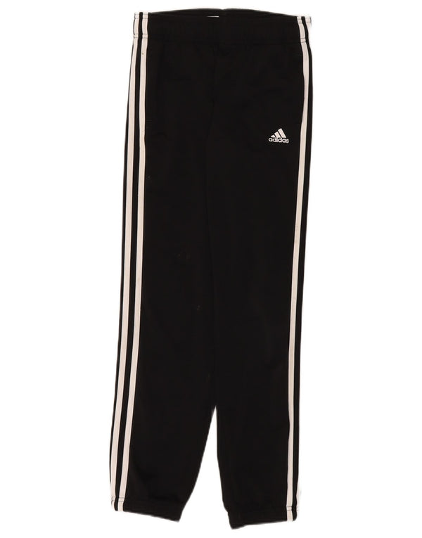 Adidas Jungen-Trainingshose, Jogginghose, 9–10 Jahre, schwarzes Polyester