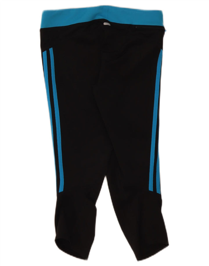 Adidas Womens Climalite Capri Leggings UK 10 Small Black Polyester