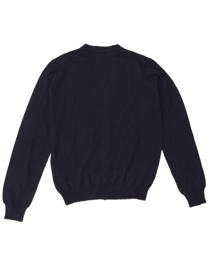 Rifle Mens Cardigan Sweater Small Navy Blue Acrylic
