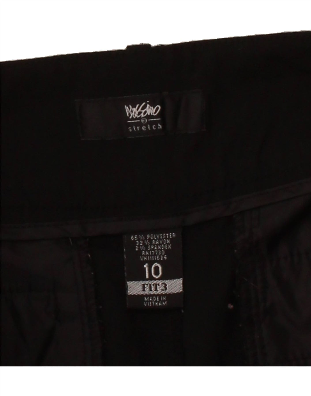 MOSSIMO Womens Straight Suit Trousers US 10 Medium W34 L31 Black Polyester Vintage Mossimo and Second-Hand Mossimo from Messina Hembry 