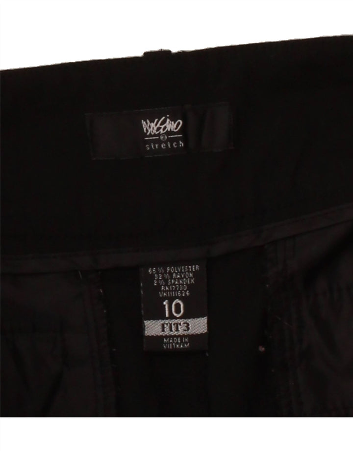 MOSSIMO Womens Straight Suit Trousers US 10 Medium W34 L31 Black Polyester Vintage Mossimo and Second-Hand Mossimo from Messina Hembry 