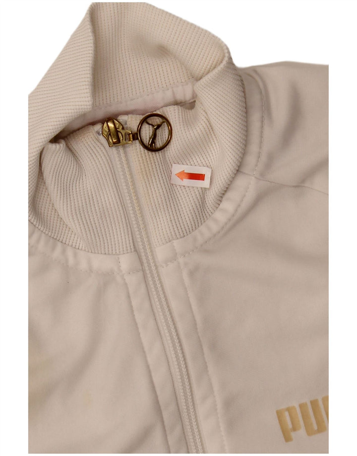 Puma Girls Tracksuit Top Jacket 13-14 Years White