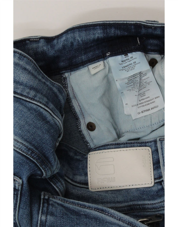 G-Star Womens Slim Jeans W26 L32 Blue Cotton