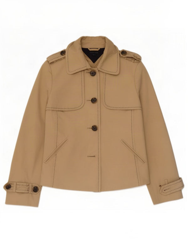 Giacca militare da donna Tommy Hilfiger UK 10 piccola in cotone beige
