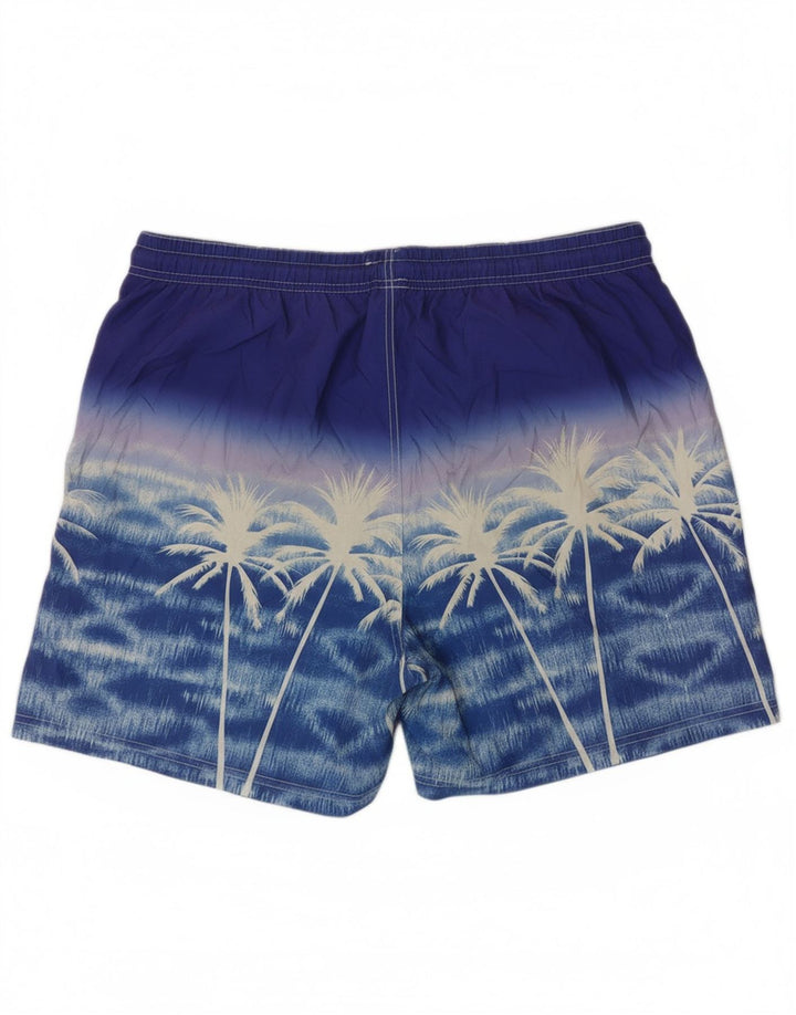 LOTTO Mens Abstract Pattern Swimming Shorts 2XL Blue Floral Polyester