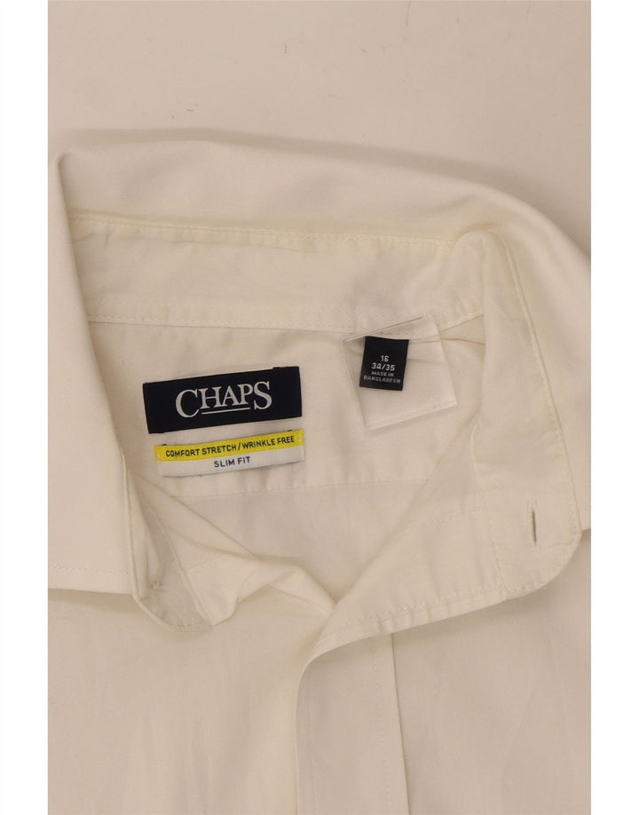 CHAPS Mens Slim Fit Shirt Size 16 Large White