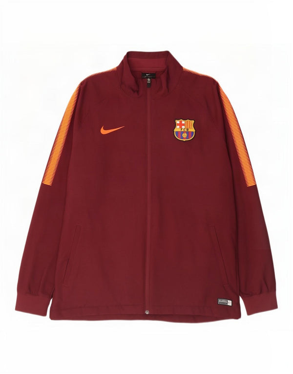 Nike Veste de survêtement Barcelone XL pour homme en polyester color block Bordeaux