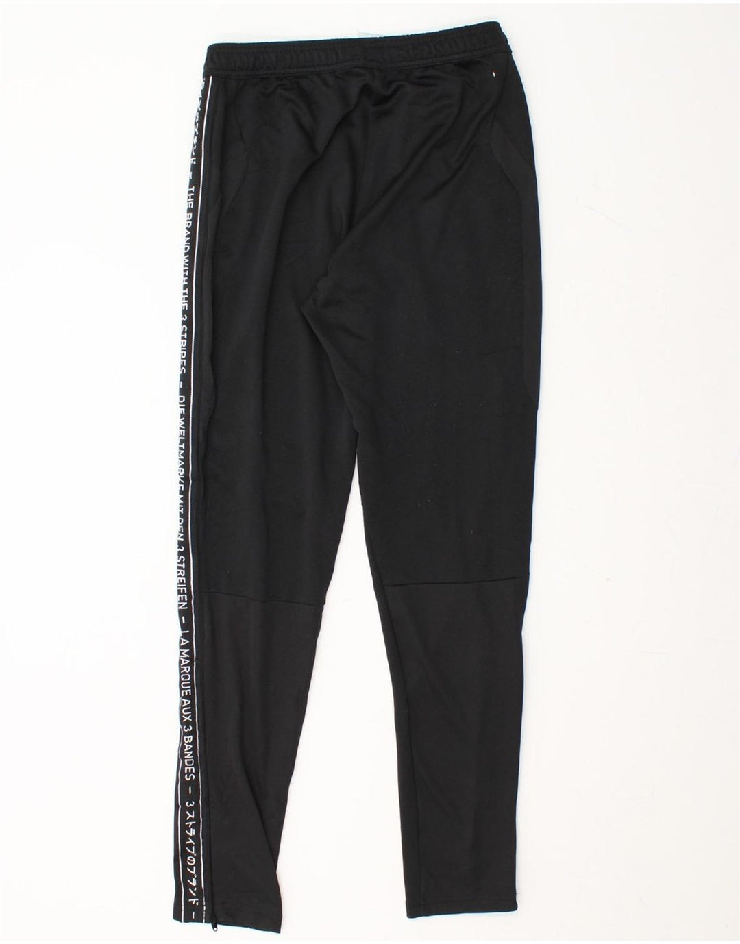 ADIDAS Mens Graphic Tracksuit Trousers Small  Black Polyester Vintage Adidas and Second-Hand Adidas from Messina Hembry 