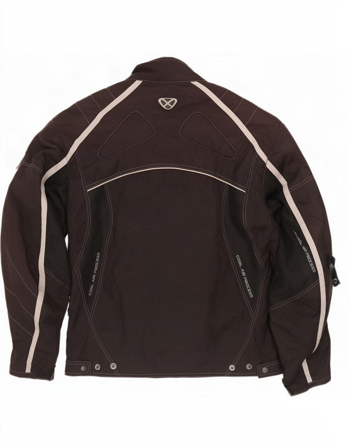 Ixon Mens Motorcycle Graphic Racer Jacket UK 38 Medium Black Polyester
