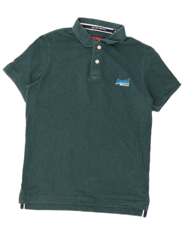 Polo da uomo Superdry grande in cotone verde