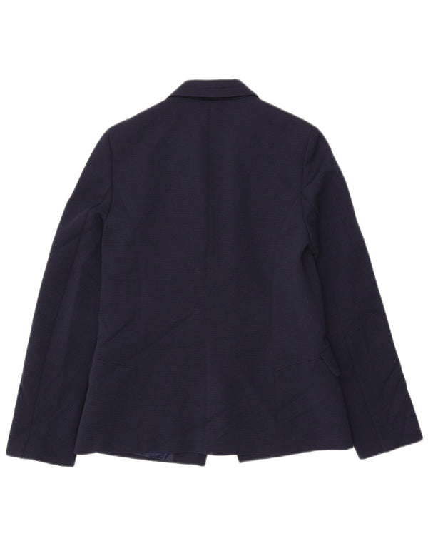 Oasis Womens Open Blazer Jacket UK 10 Small Navy Blue Polyester