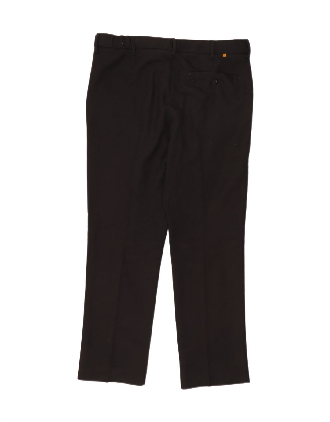 FARAH Mens Classic Straight Chino Trousers W34 L29 Black Polyester