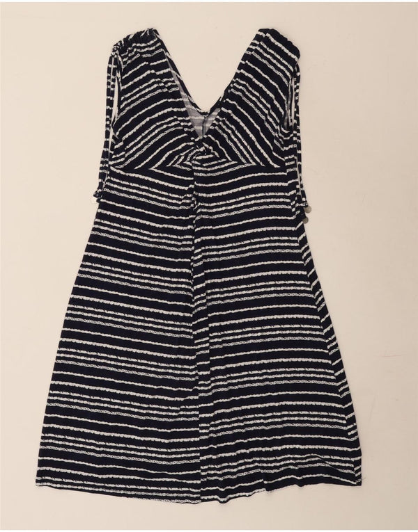 Abito a trapezio da donna Marks & Spencer UK 10 piccolo a righe blu navy