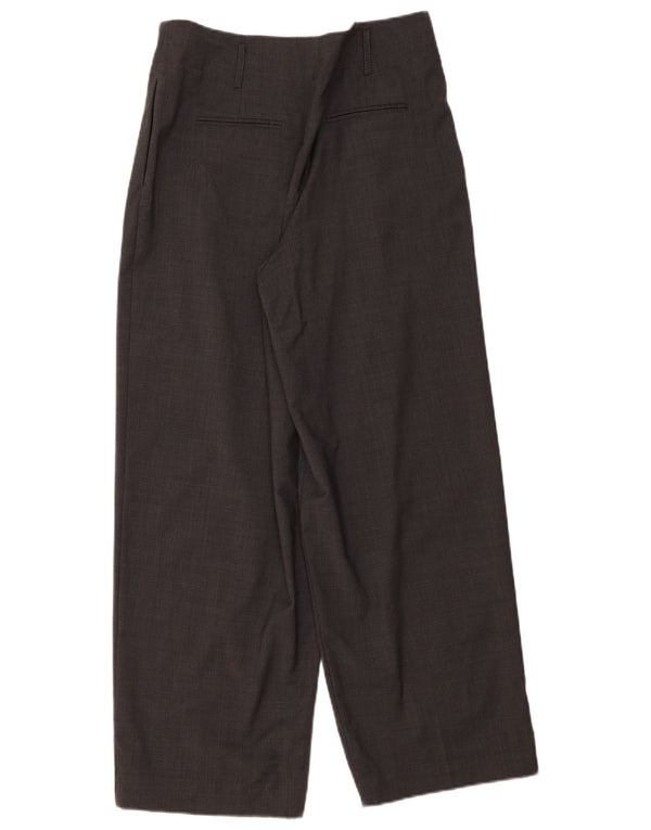 Massimo Dutti Womens High Waist Suit Trousers EU 40 Medium W30 L29 Grey
