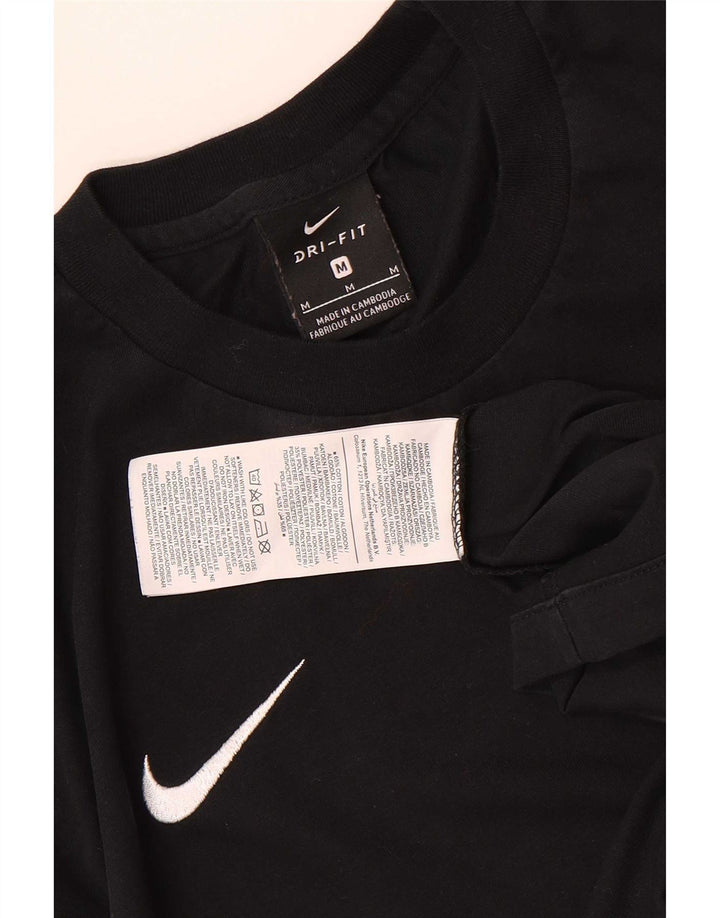Nike Mens Graphic T-Shirt Top Medium Black Cotton