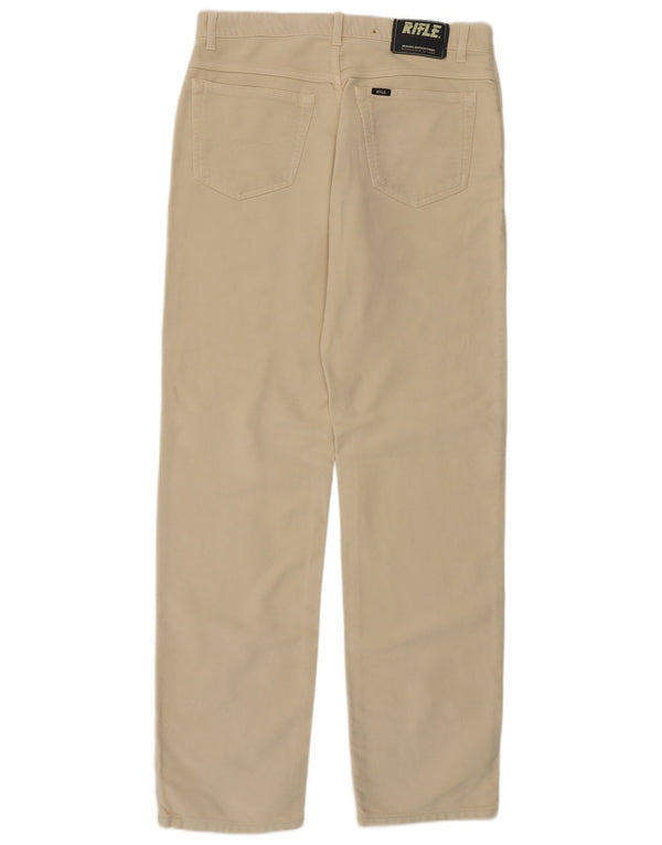 Pantaloni casual dritti da uomo Rifle W34 L31 in cotone beige