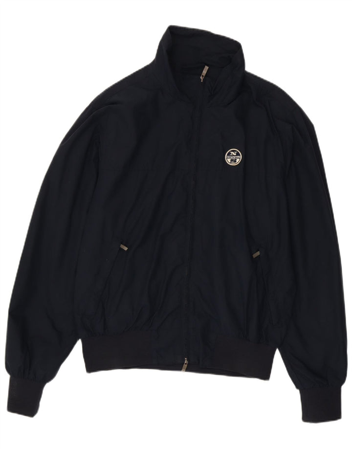 North Sails Herre Bomber Jacket UK 40 Large Navy Blue Polyamide