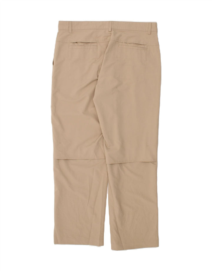 IZOD Mens Straight Chino Trousers  W36 L32 Beige Polyester Vintage Izod and Second-Hand Izod from Messina Hembry 