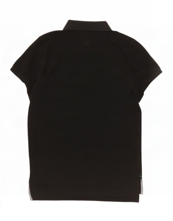 Tommy Hilfiger Mens Slim Fit Polo Shirt Small Black Cotton