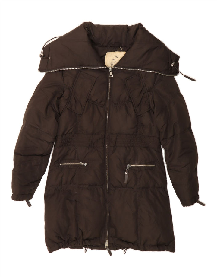 ESISTO Womens Padded Coat UK 14 Large Brown Polyester Vintage Esisto and Second-Hand Esisto from Messina Hembry 