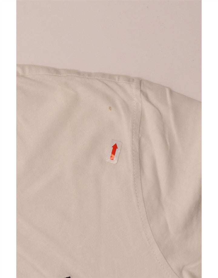 TOMMY HILFIGER Mens T-Shirt Top Small White Cotton
